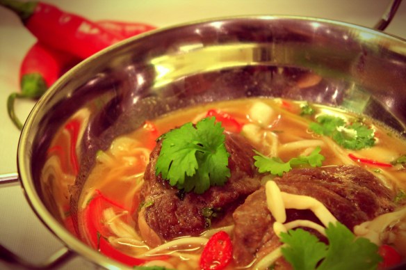 Braised pork thai broth
