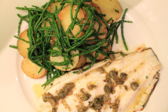 Plaice Samphire Sauteed Potatoes Top View