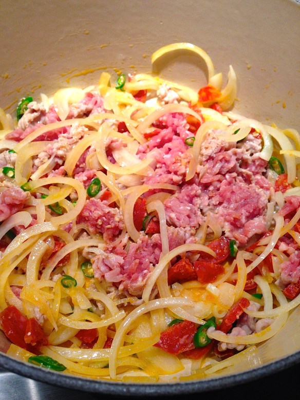 Pork and bean chilli chipotle