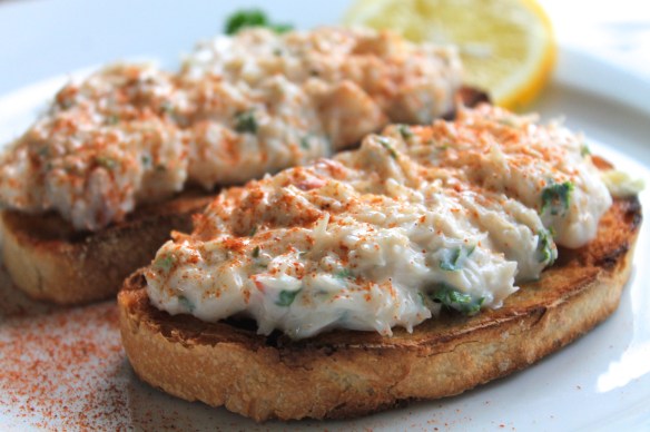 Crab on Sourdough Toast