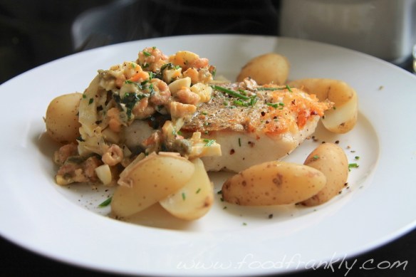 Hake Brown Shrimp Egg Salad