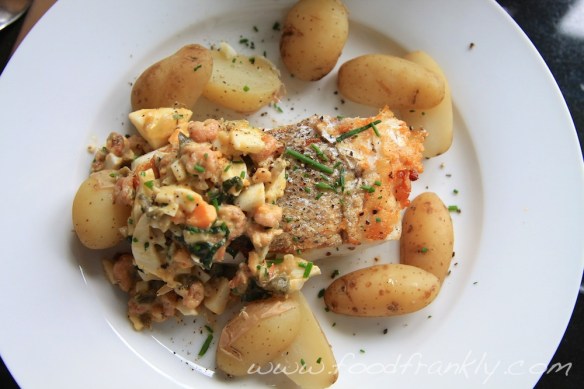 Hake Brown Shrimp Egg Salad