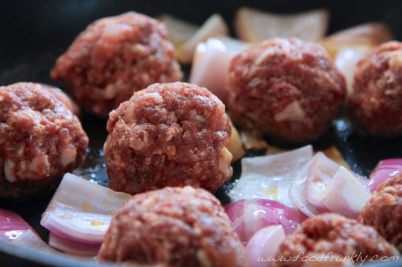 frying venison meatballs