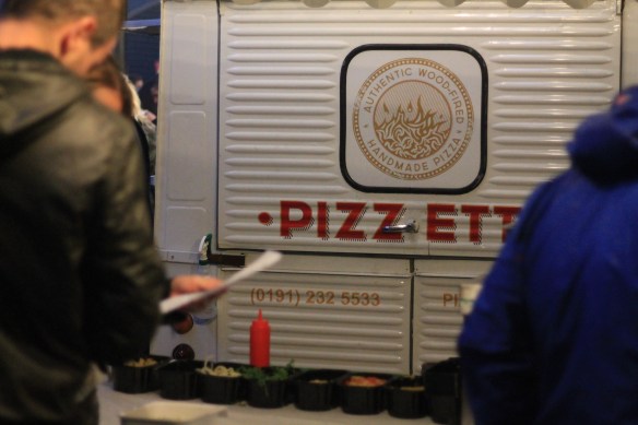 Street pizza at the Boiler Shop Steamer - very good.