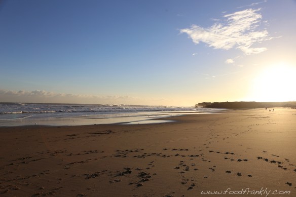 Sand Haven Beach in December last year. Another storm coming at us in the distance.